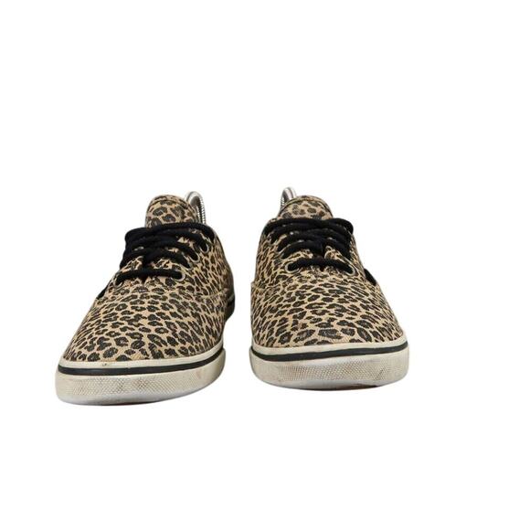 Vans Shoes Womens 7 Sneaker Authentic Low Pro Skate Casual Leopard Cheetah Brown - Picture 3 of 13